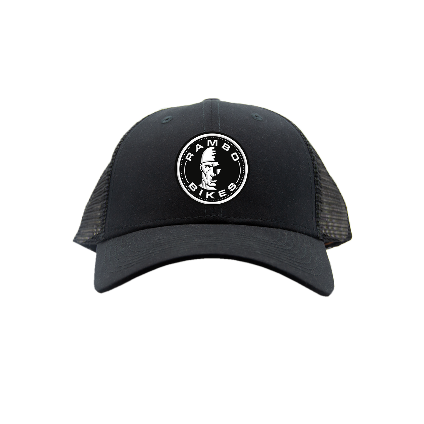 Rambo Hat Black Leather Patch